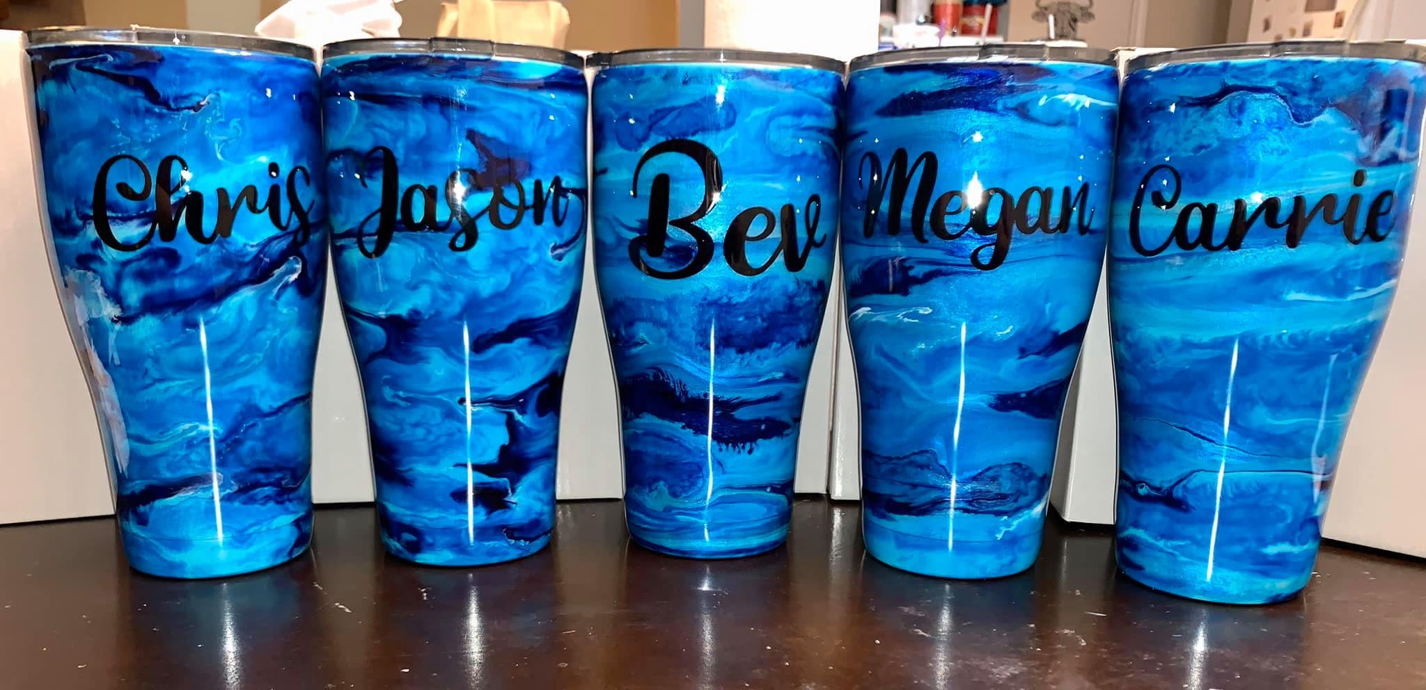 Alcohol Ink Tumbler | Personalized Tumblers